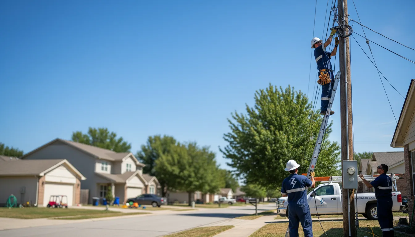 Residential electrician providing installation services in Morrisville, MO